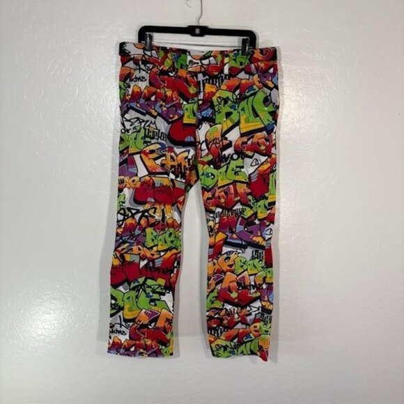 LoudMouth Pants Mens 35x32 Multicolor Streetwear Stretch Cotton Casual LTM - Picture 1 of 7